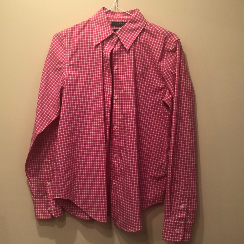 Rl Pink Button Down